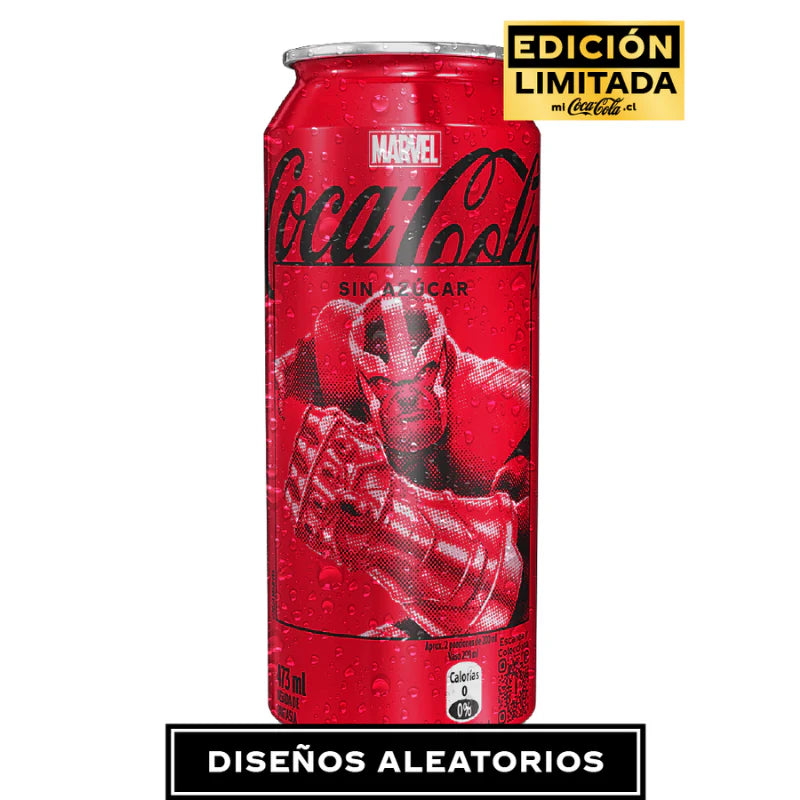 Coca Cola Sin Azúcar Lata 473 cc