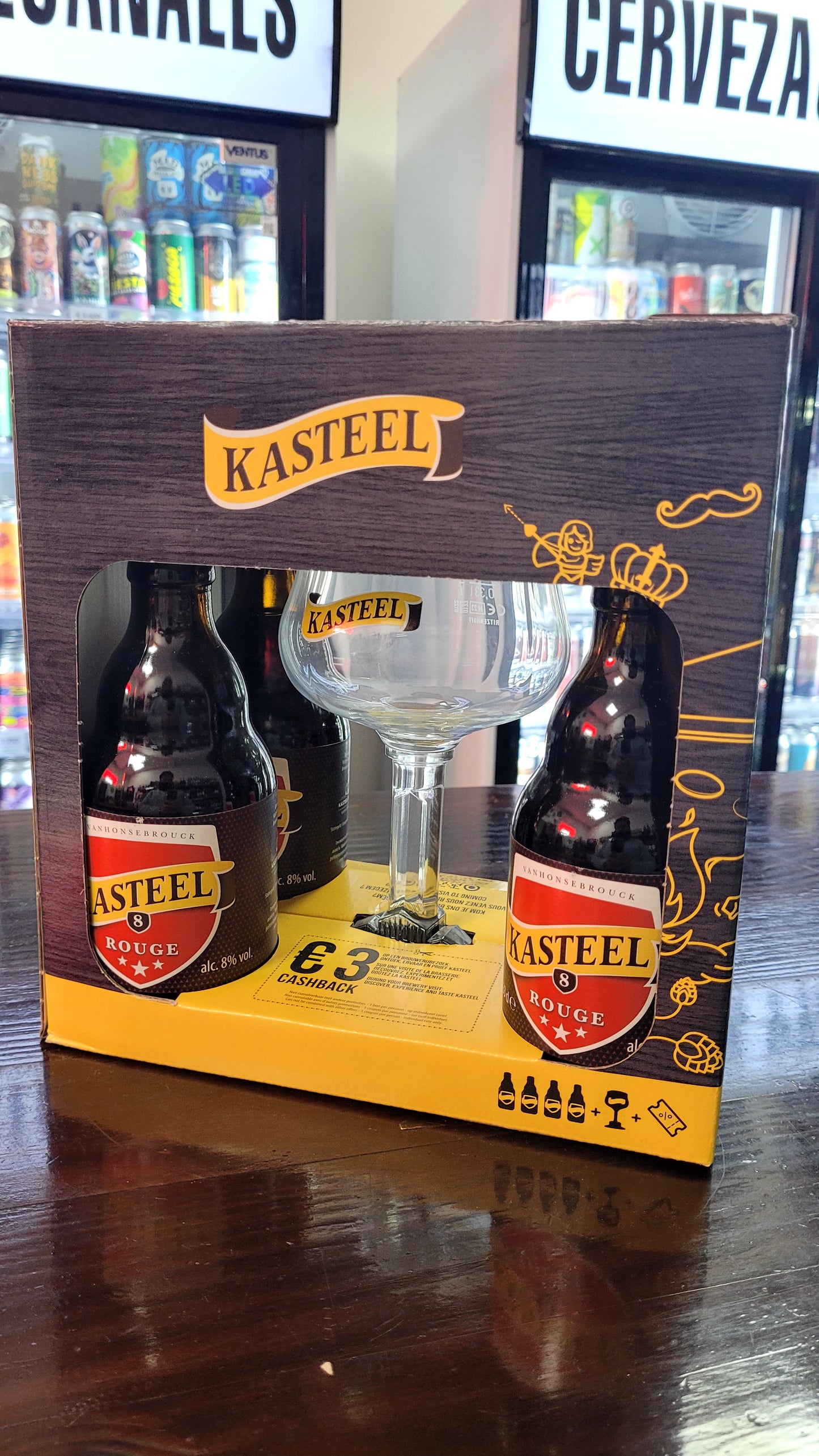 Pack 4 Kasteel Rouge 330 cc + Copa