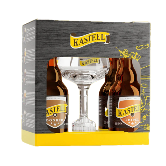 Pack Kasteel 2 Donker y 2 Tripel 330 cc + Copa