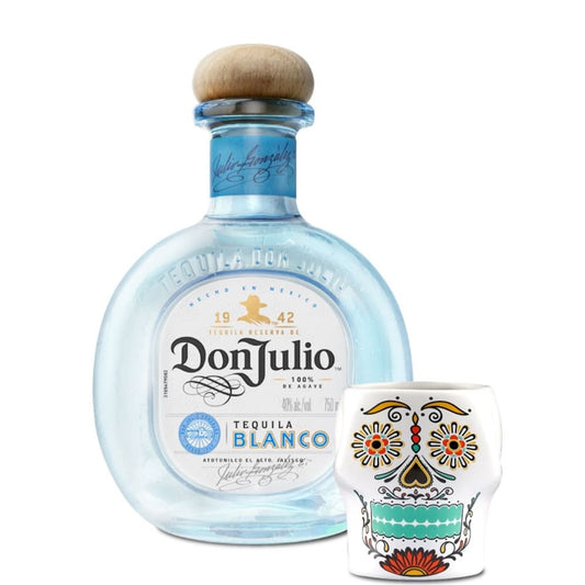 Tequila Blanco Don Julio + Vaso Catrina