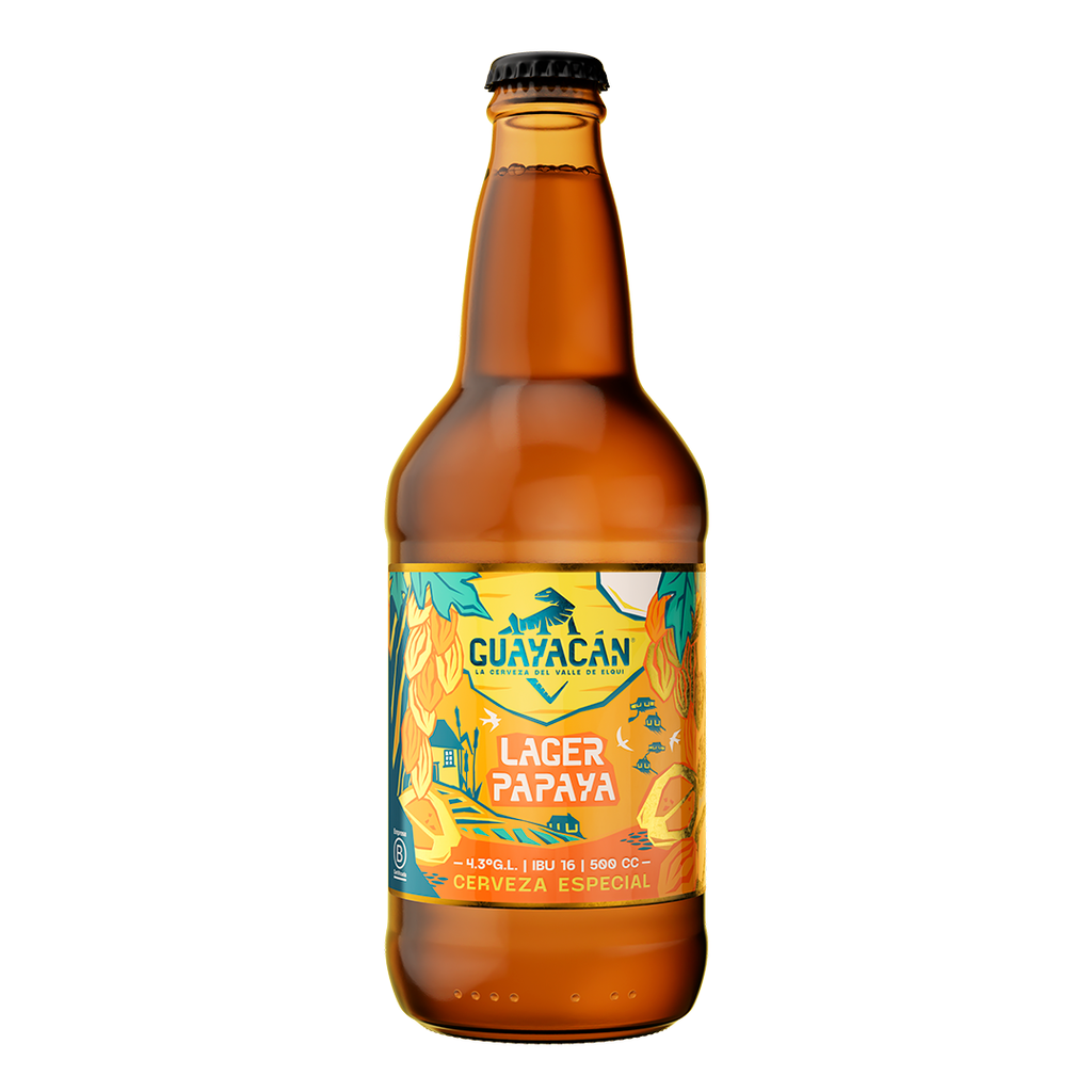 Guayacan Lager Papaya 500 cc