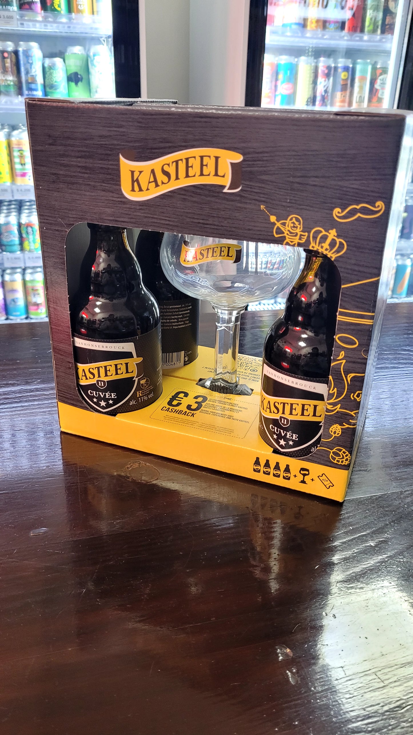 Pack Kasteel Cuvée 4 Bot + Copa