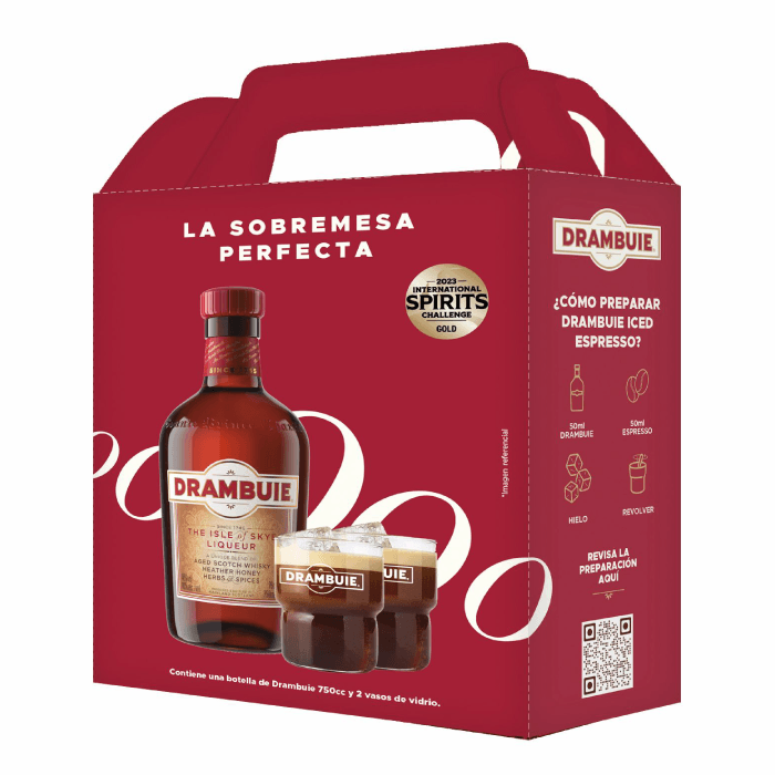 Pack Drambuie + 2 Vasos